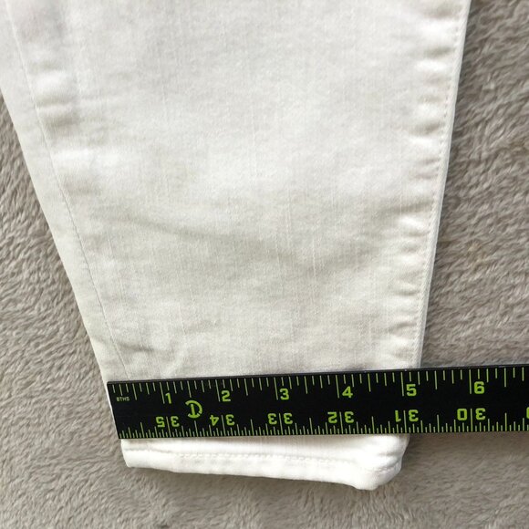 J. Crew Womens Lookout Jeans Size 28 High Rise Skinny White Denim Chic Casual - Picture 7 of 12